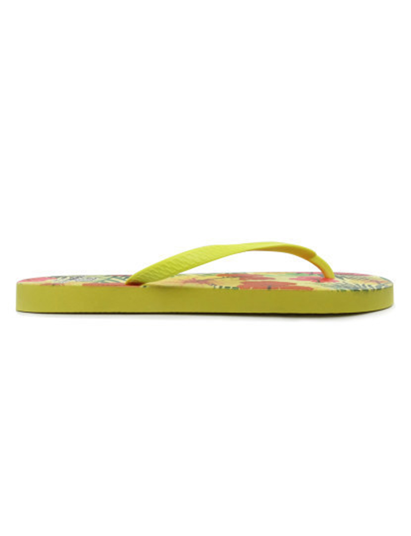 Cayenne Yellow Printed Slippers for Women
