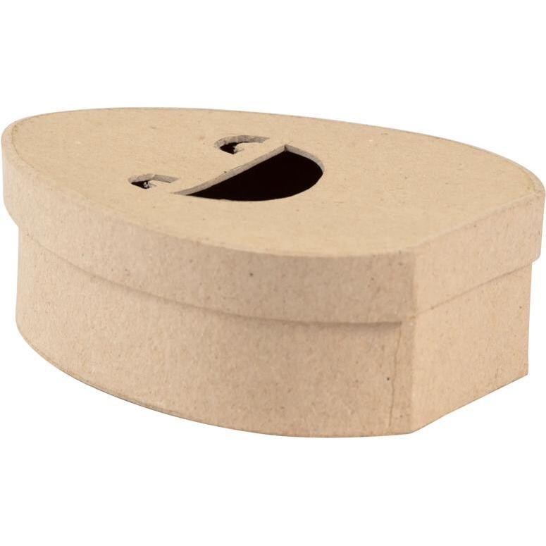Boîte oeuf sourire S 4x10x12cm - Kraft