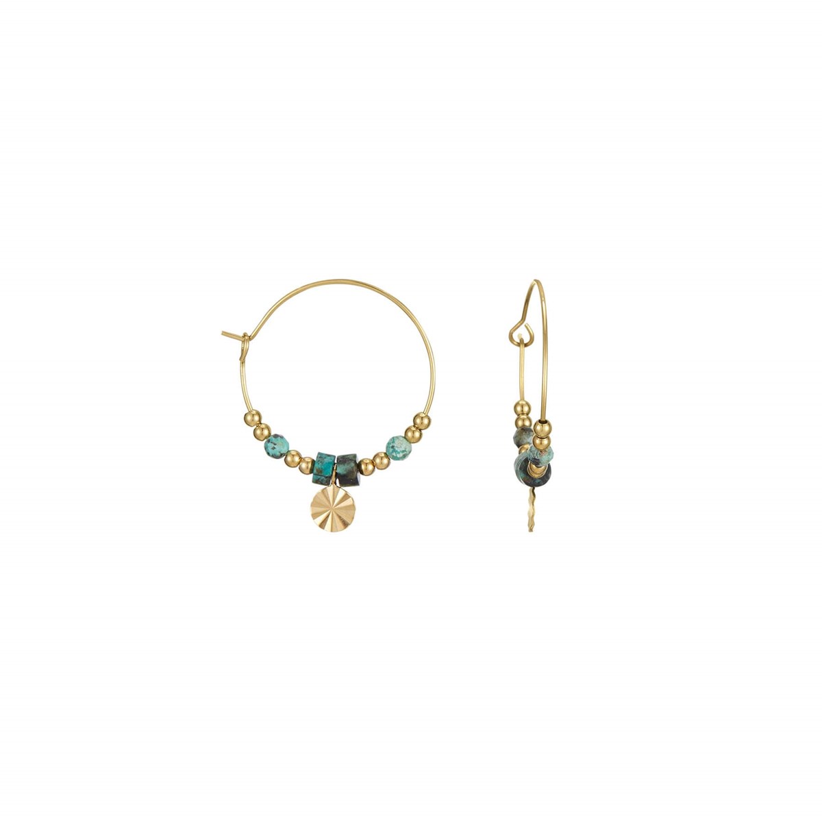 Boucles Cancun Pierres Pin Africain