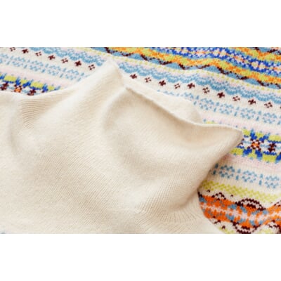 Damenpullover gemustert, Beige