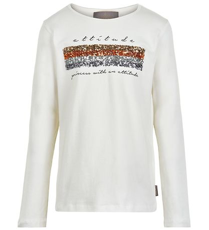 Creamie Pullover - Pailletten - Cloud