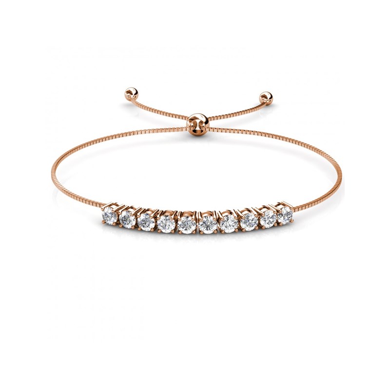Bracelet Crystal Mia - Or Rosé et Cristal