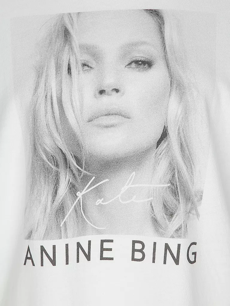 ANINE BING T-Shirt AVI TEE KATE MOSS weiss