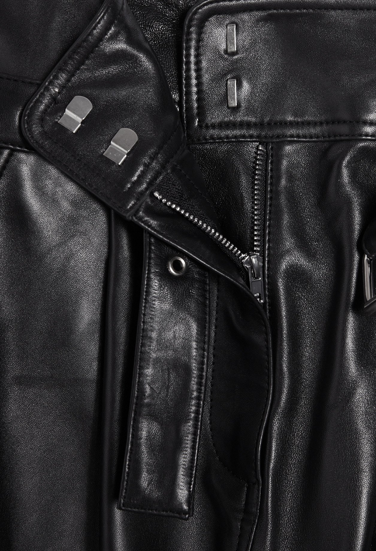 Pantalon noir cuir