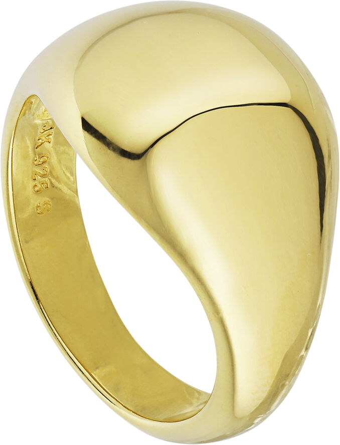 Jane Kønig Atomic Dome Signet Ring Guld