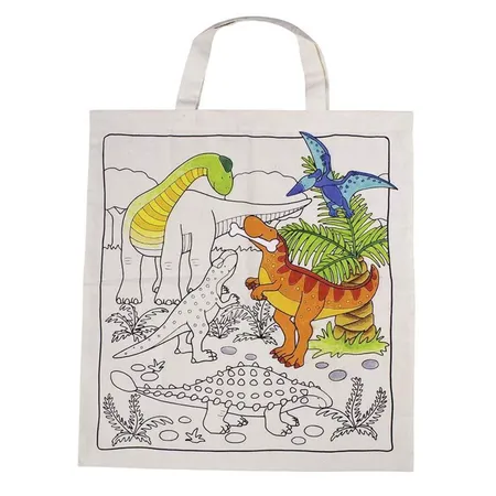 goki Baumwolltragetasche Dinosaurier, 38 x 42cm, 1 Stück