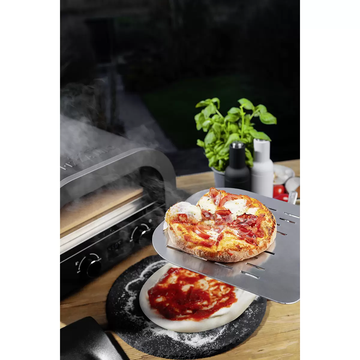 Elektrischer Pizzaofen Trisa Pizza Mio  Schwarz