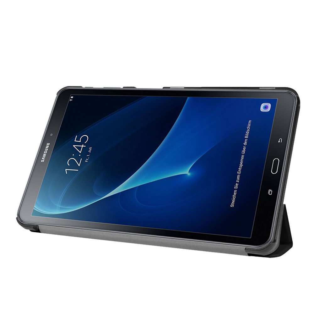 Samsung Galaxy Tab A 10.1 (2016) Leder Tasche Smart Case - Schwarz