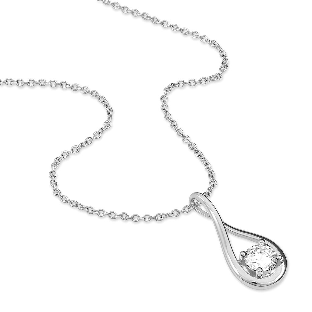 Collier Paloma Argent Blanc Oxyde De Zirconium
