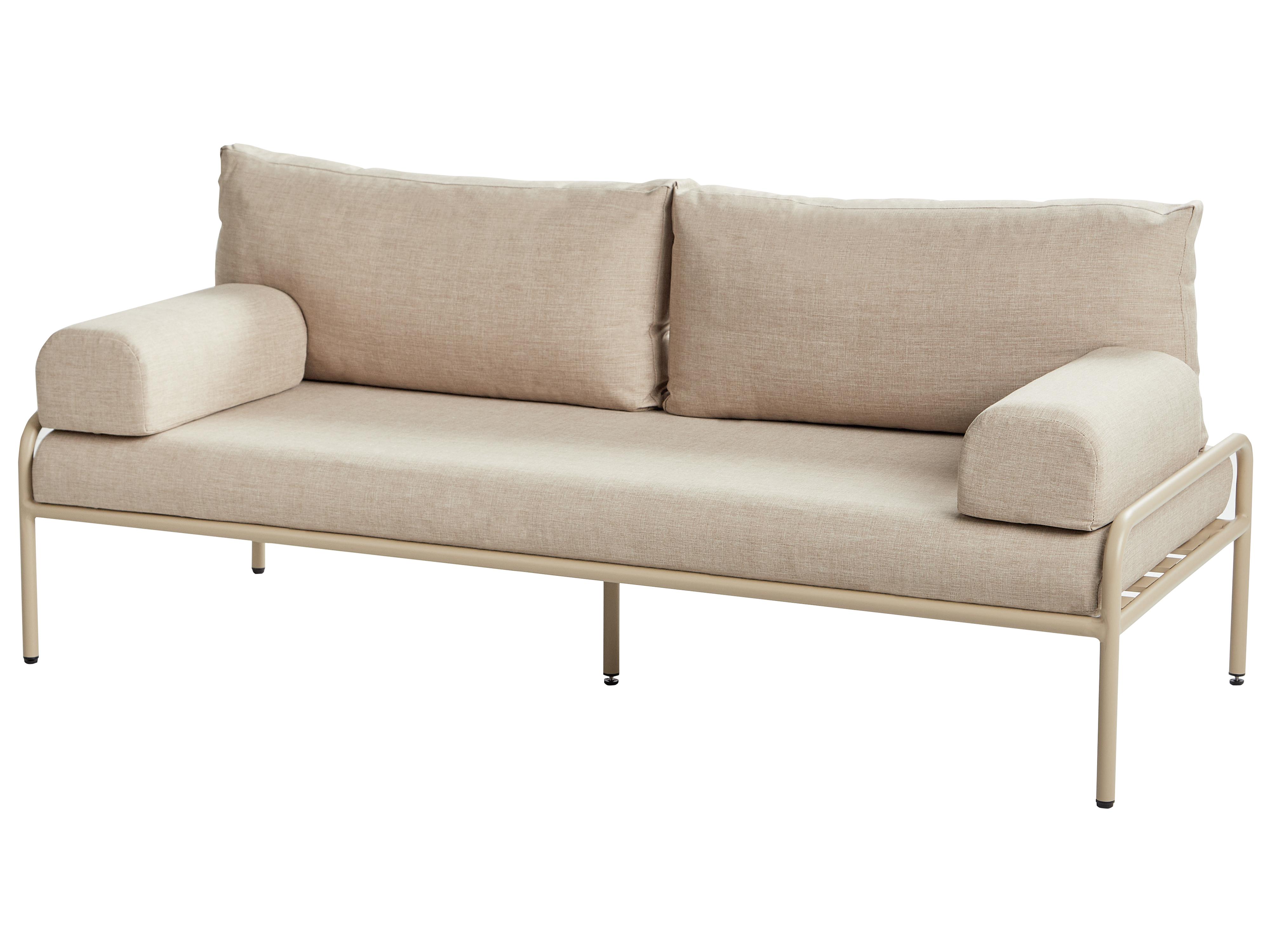 Tuin loungebank 2-zits SOLOFRA Metaal Beige