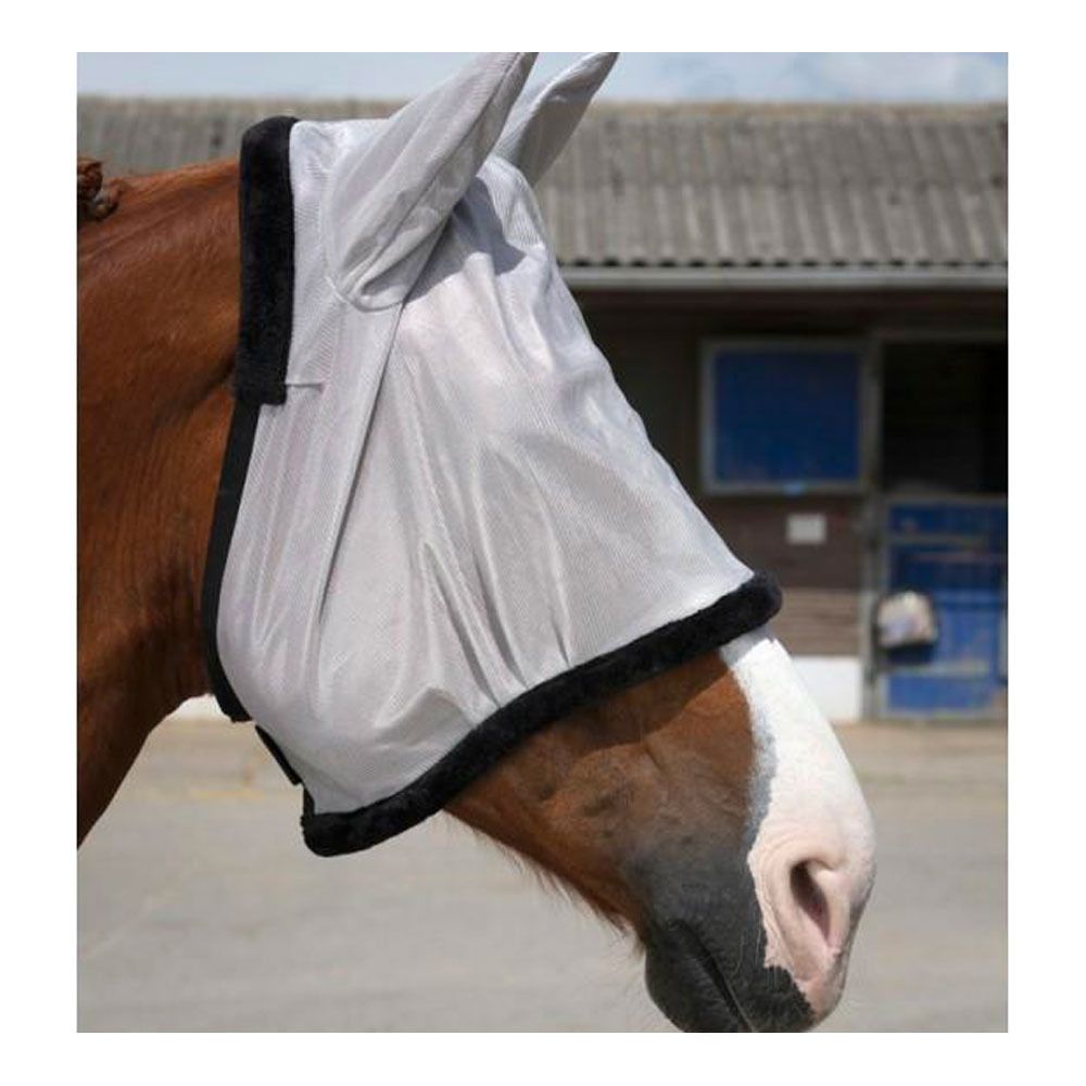 Equitheme PRO - Masque anti-mouches gris