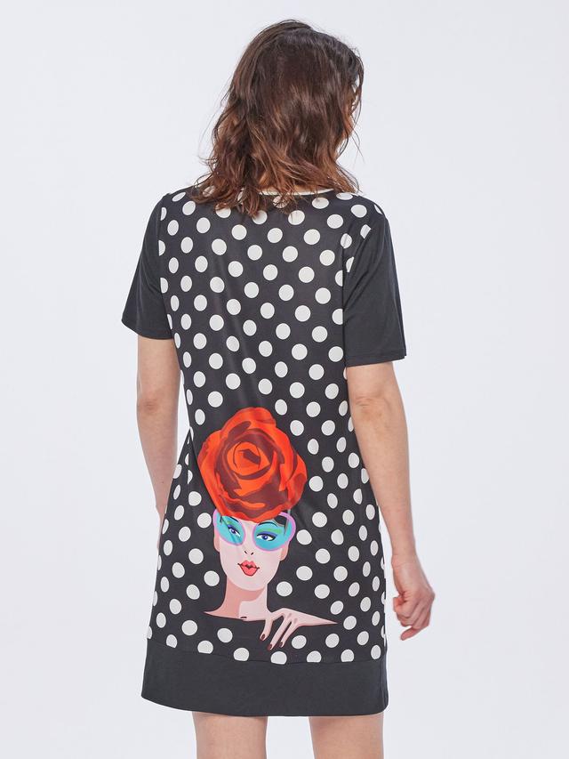 Bigshirt Blumenlady