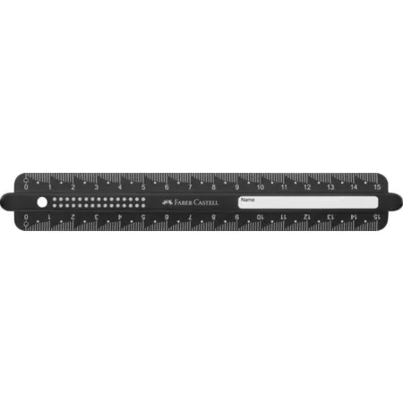 Faber-Castell Lineal 15 cm Dots bruchsicher, 1 Stück, 2-fach sortiert