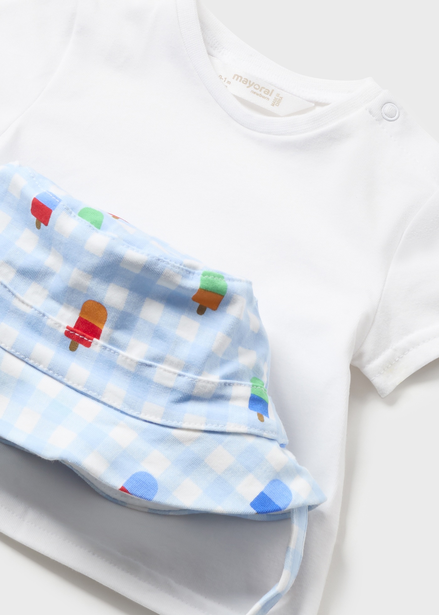 Conjunto de 3 peças com estampa Better Cotton para recém-nascidos, Breeze