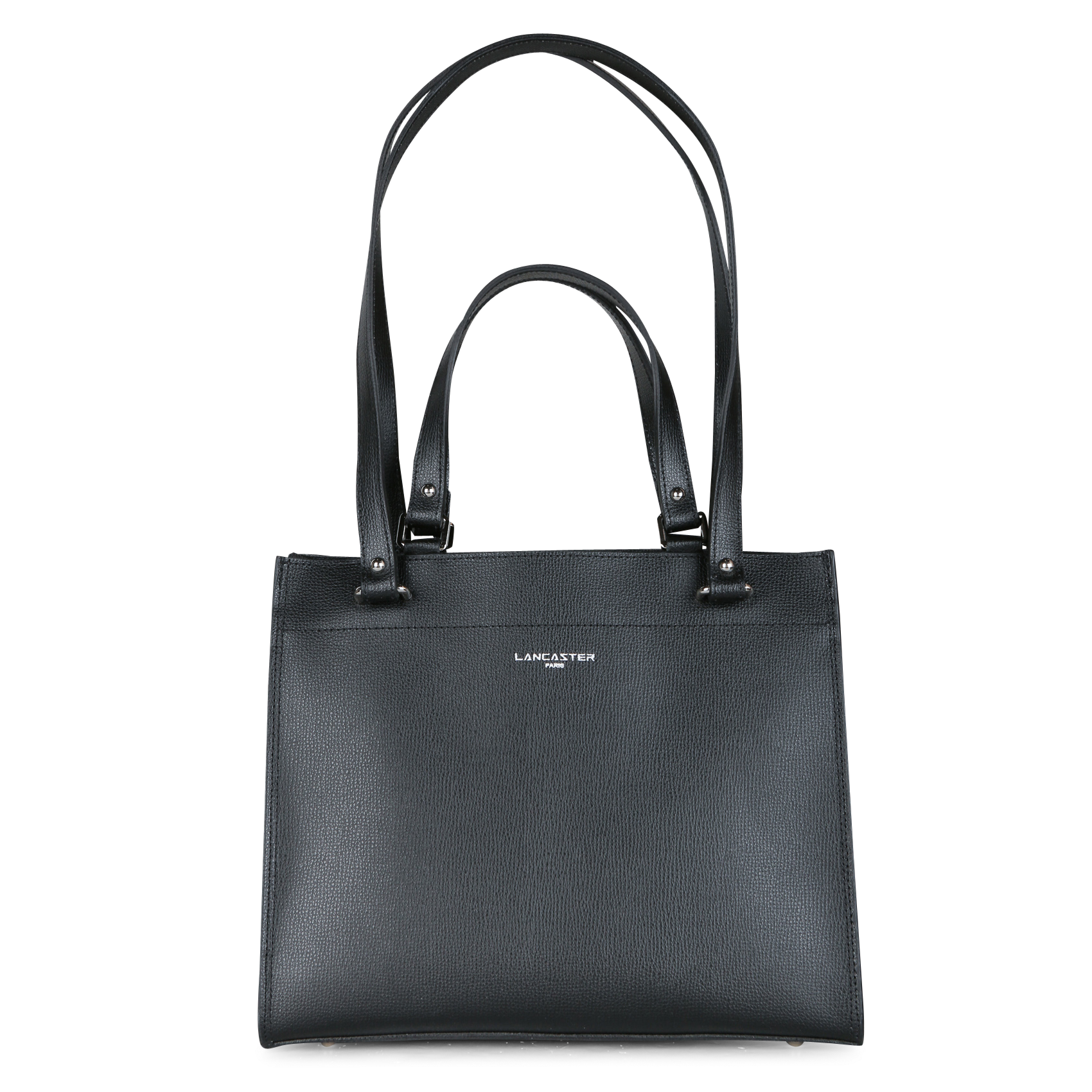 SIERRA - Sac cabas en cuir grainé| Noir