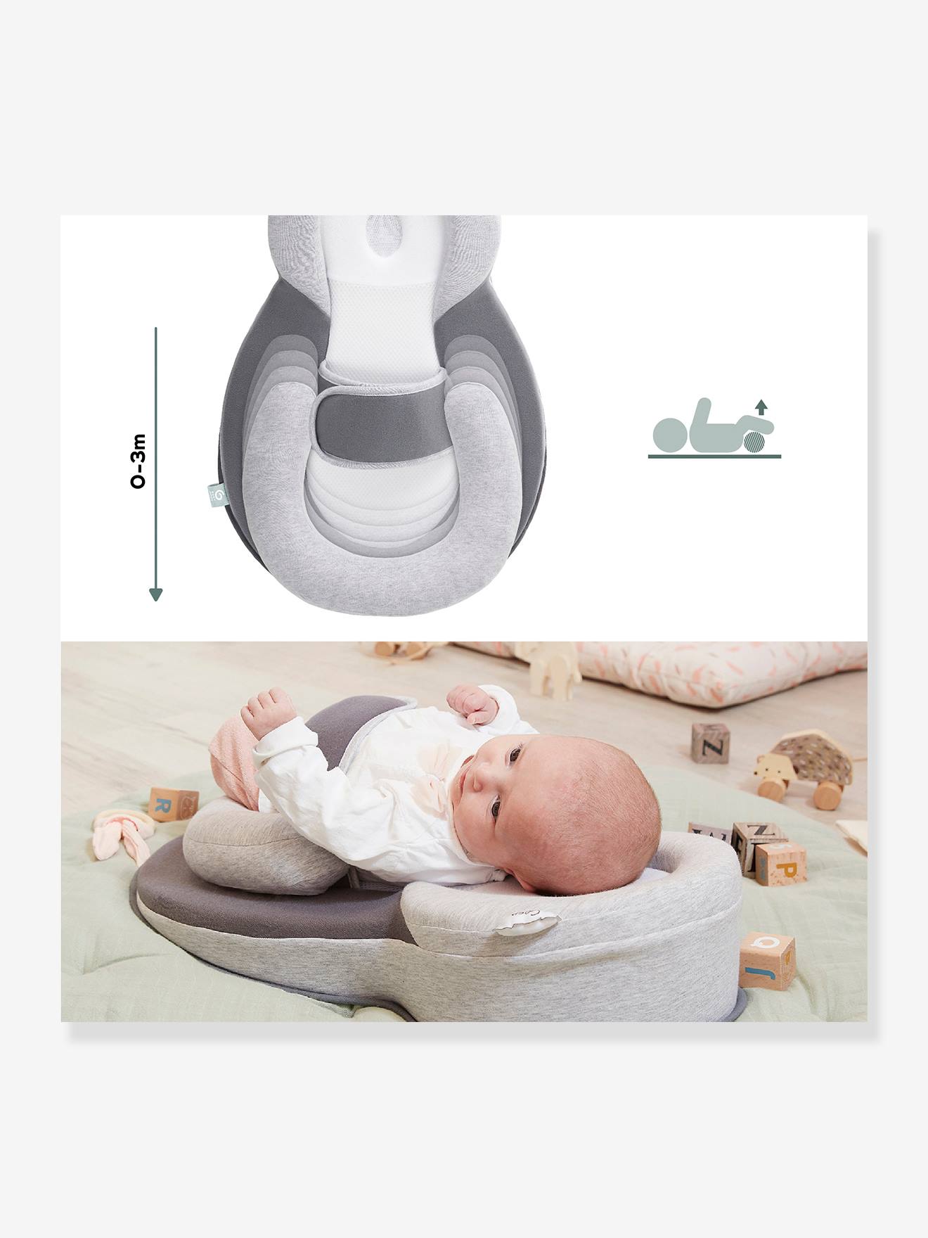 Almofada inclinada BABYMOOV Cosydream+, cinza claro liso