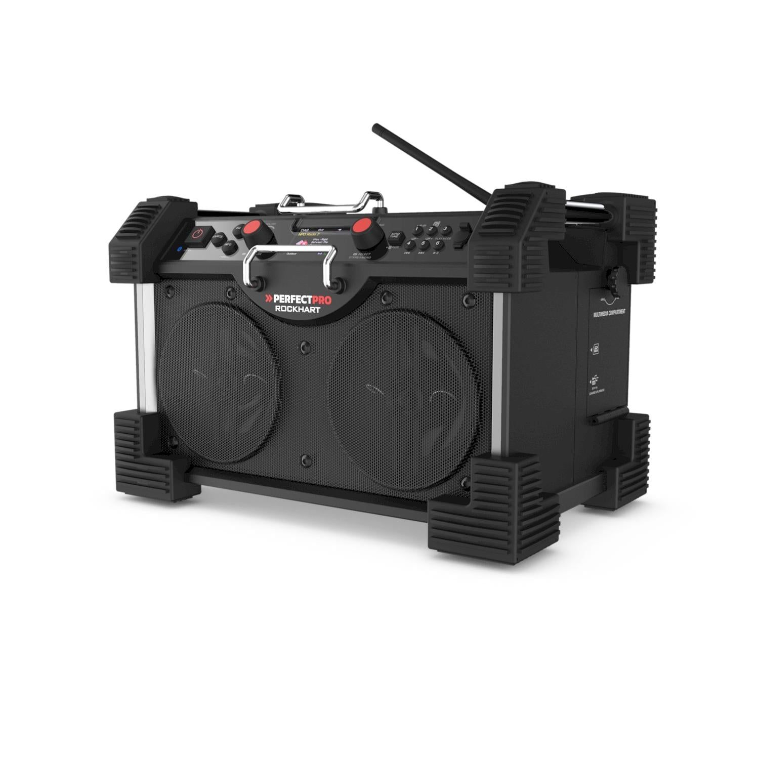 Perfectpro RH4 Rockhart 230V DAB  / FM / Bluetooth / USB (oplader)