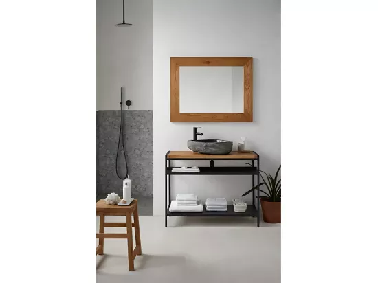 Carrelage de mosaïque (Boite de 1m²)/ Plaque mosaïque mur et sol en marbre naturel coloris gris - 30 x 30 cm