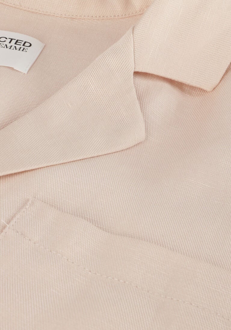 SELECTED FEMME gebroken wit selected femme blouse slflyra 2/4 boxy revers linen shirt