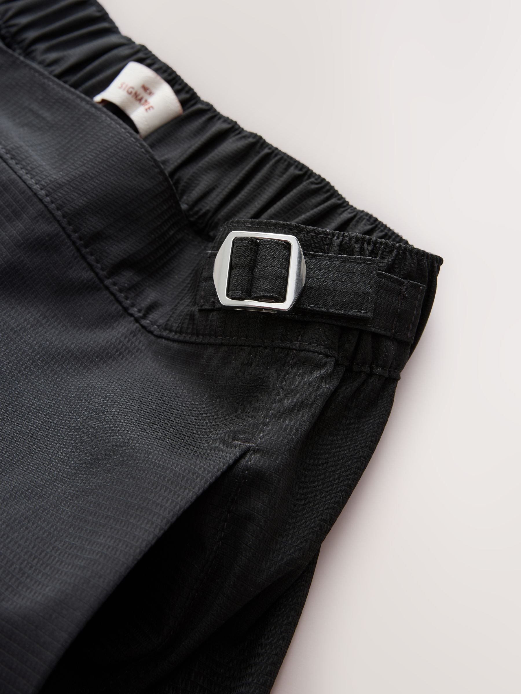 Zwart - Signature Tailored zwembroek met tailleband
