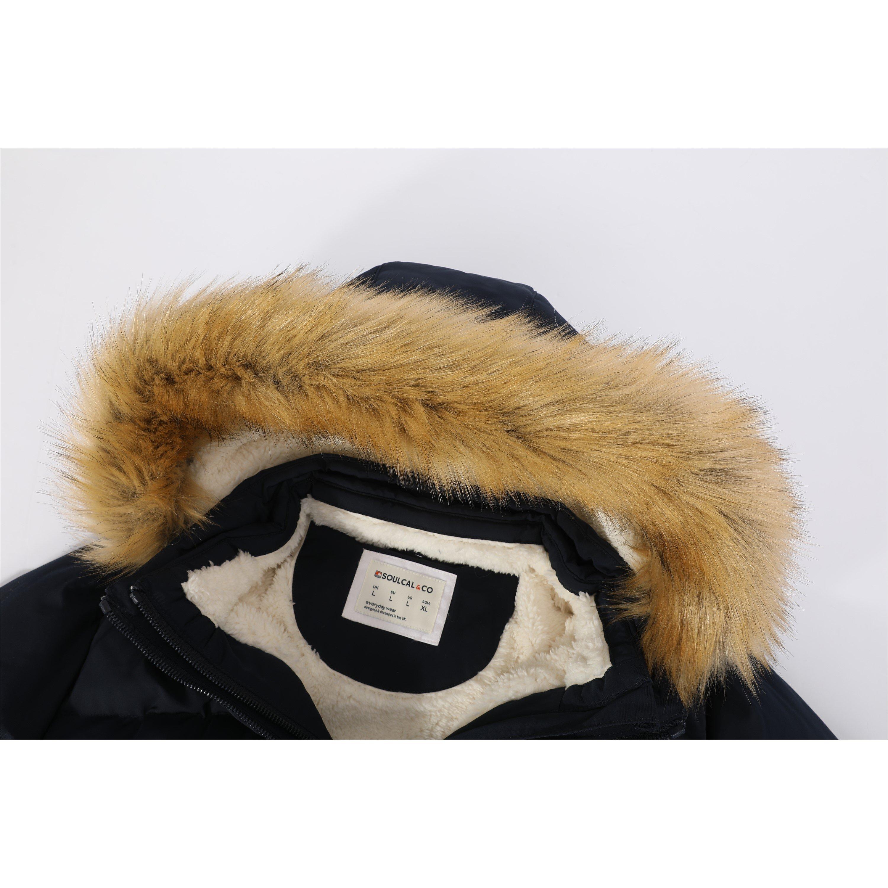 SoulCal Mens 2 Zip Bubble Jacket