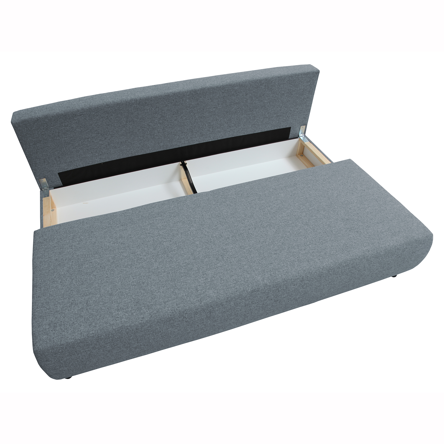 Schlafsofa - taubengrau - mit Staukasten - 192 cm