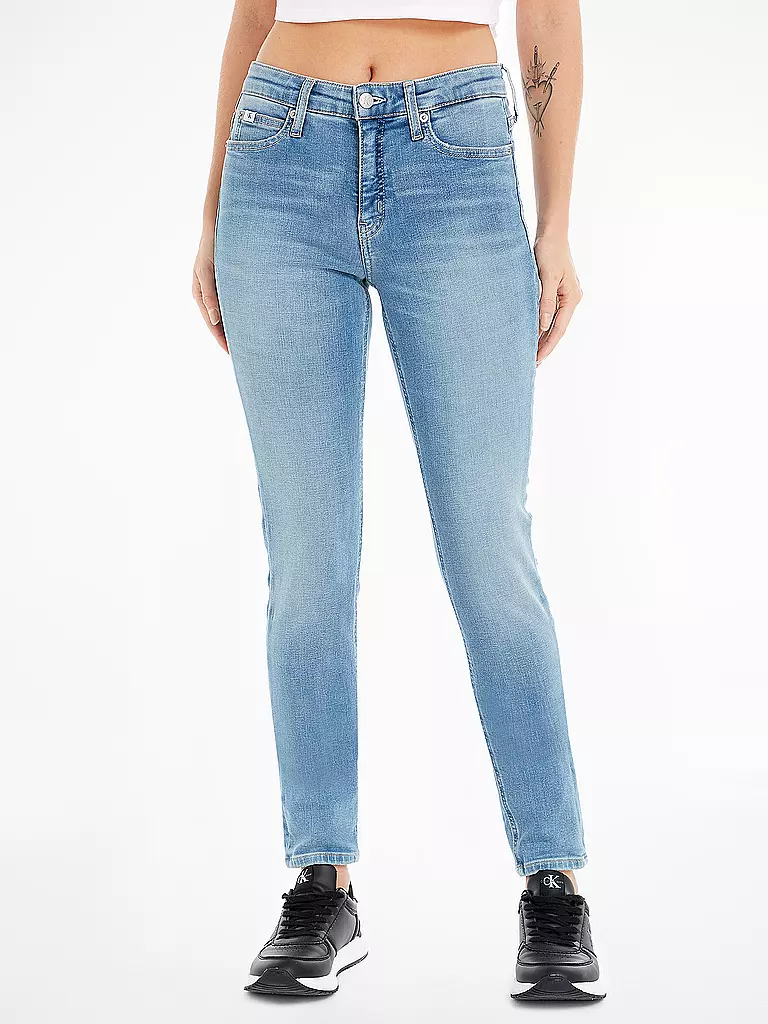 CALVIN KLEIN JEANS Jeans Skinny Fit hellblau