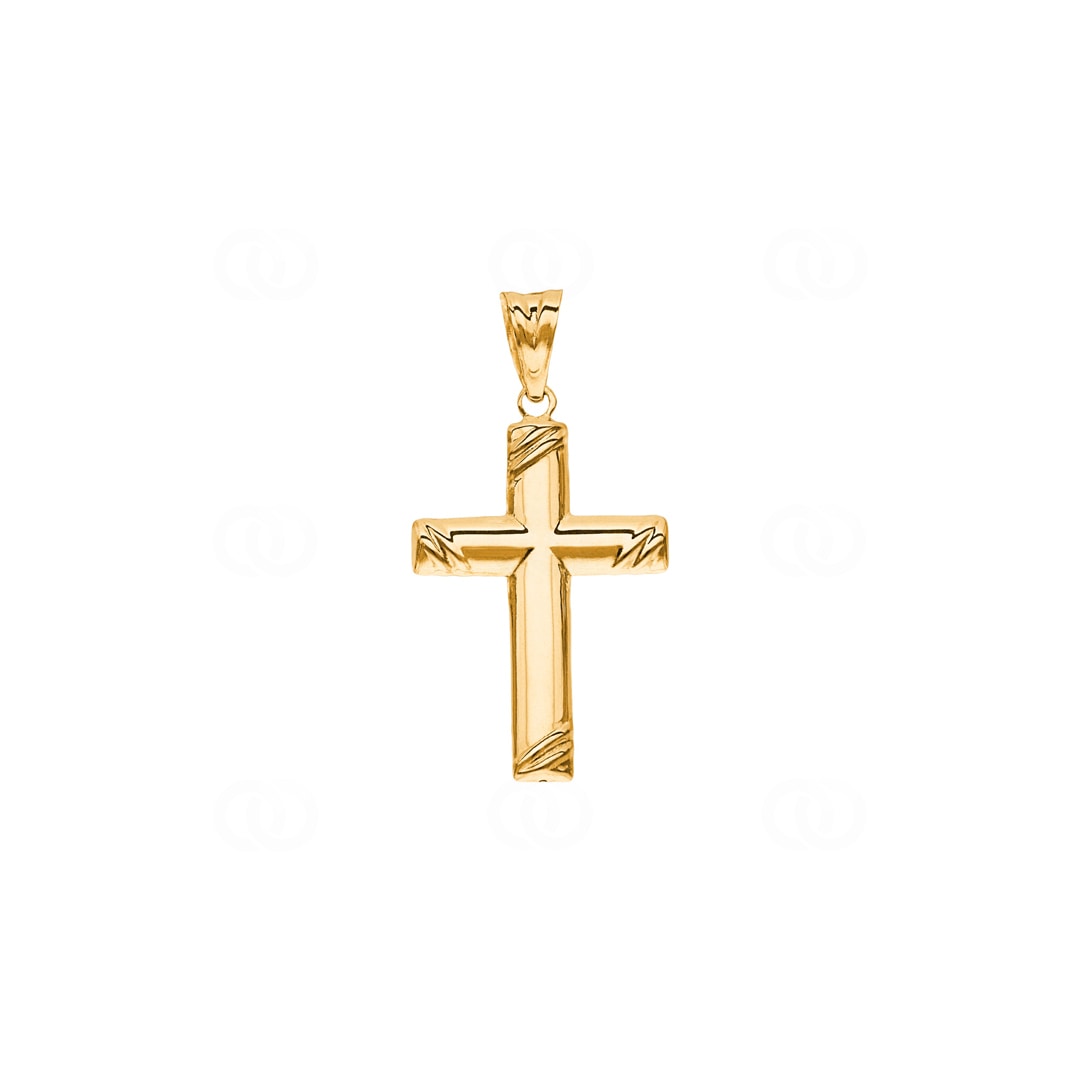 Anhänger 750/18 K Gelbgold Kreuz 29 x 18mm