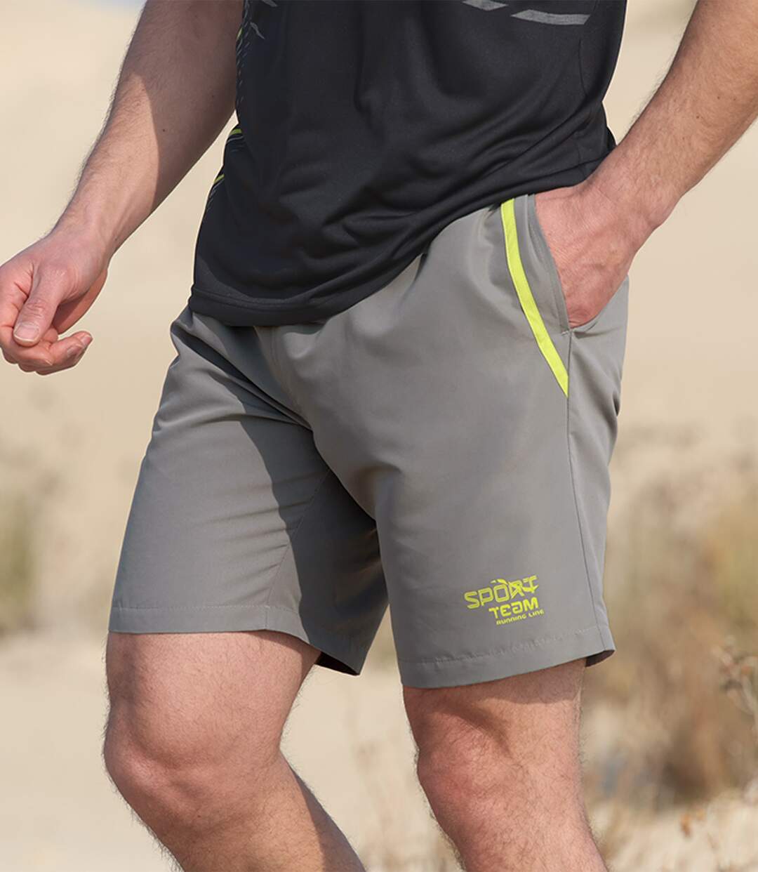 Lot de 2 Shorts Microfibre Running Line