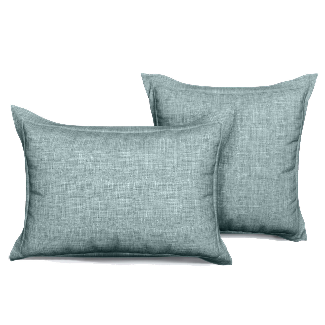 Febronie Home Taie d'oreiller 100% Lin Chambray Toscane vert