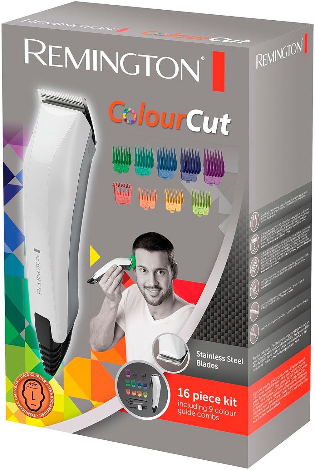 Remington Haarschneider »Colour Cut HC5035« 11 Aufsätze netzbetriebener, selbstschärfende Edelstahlklingen,16 teiliges Zubehör