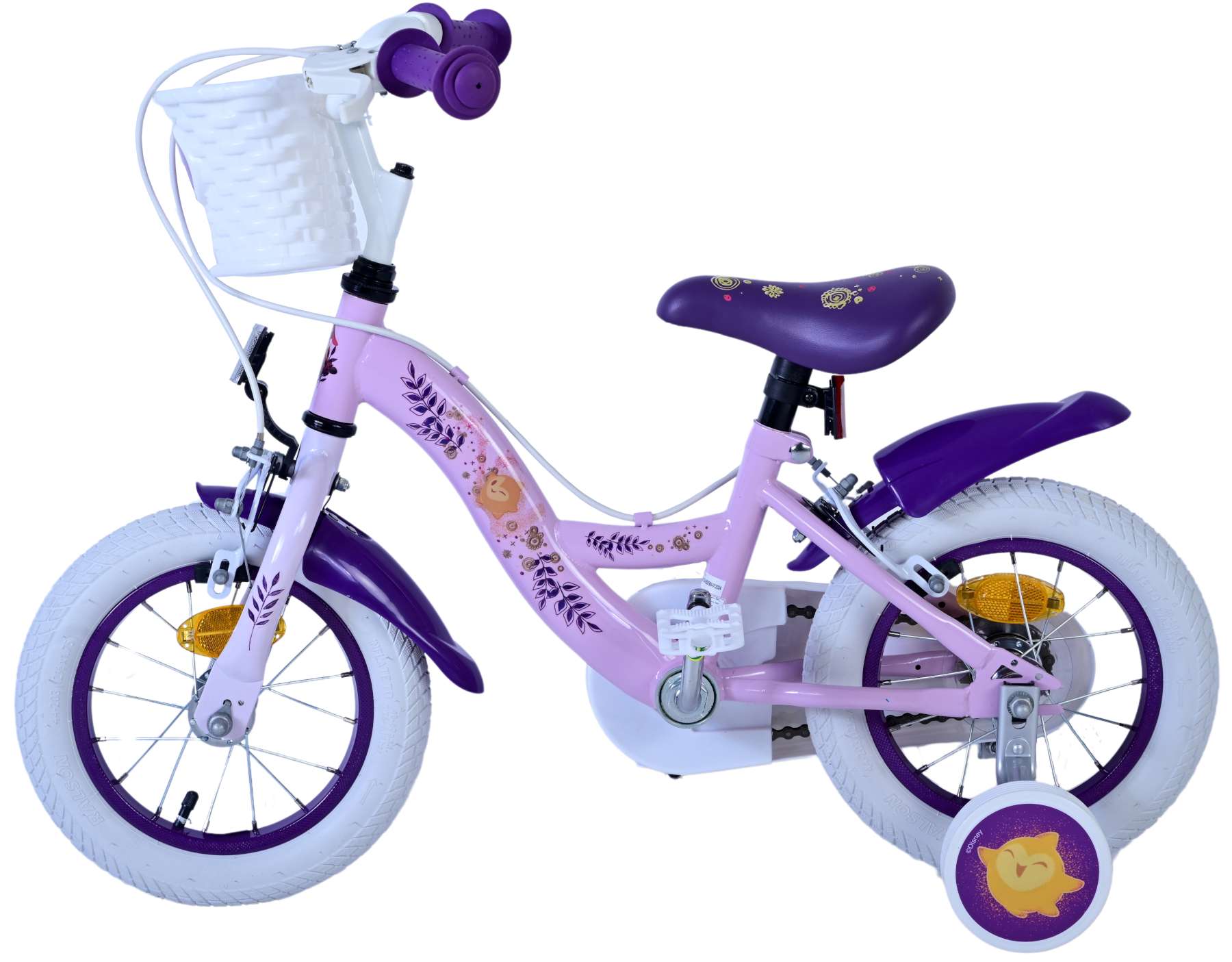 Kinderfahrrad Disney Wish für Mädchen 12 Zoll Kinderrad in Lila
