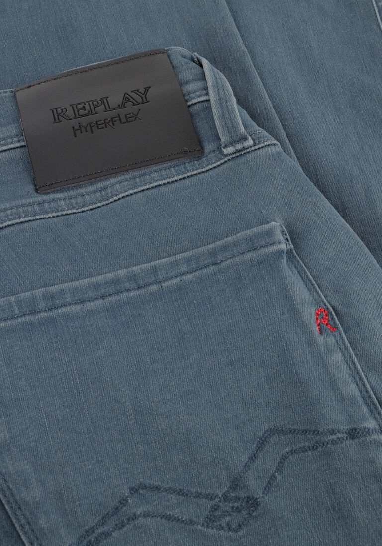 blauwe replay straight leg jeans anbass