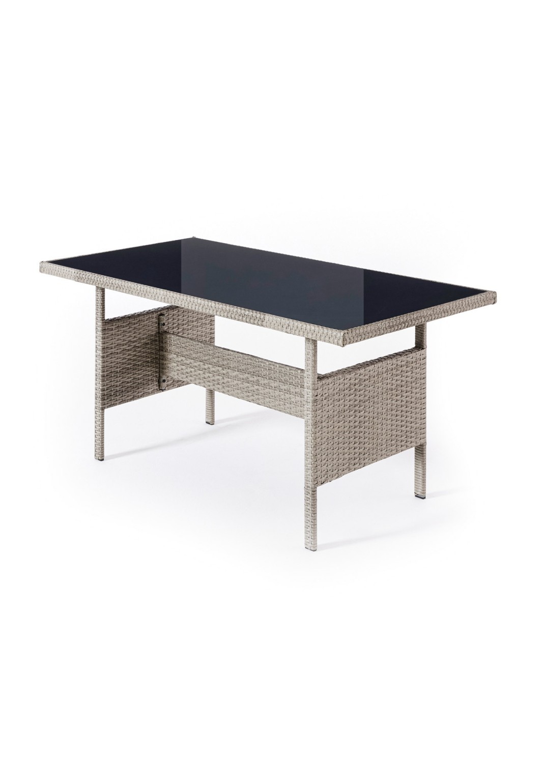3-teiliges Garten-Lounge-Set - grau-beige