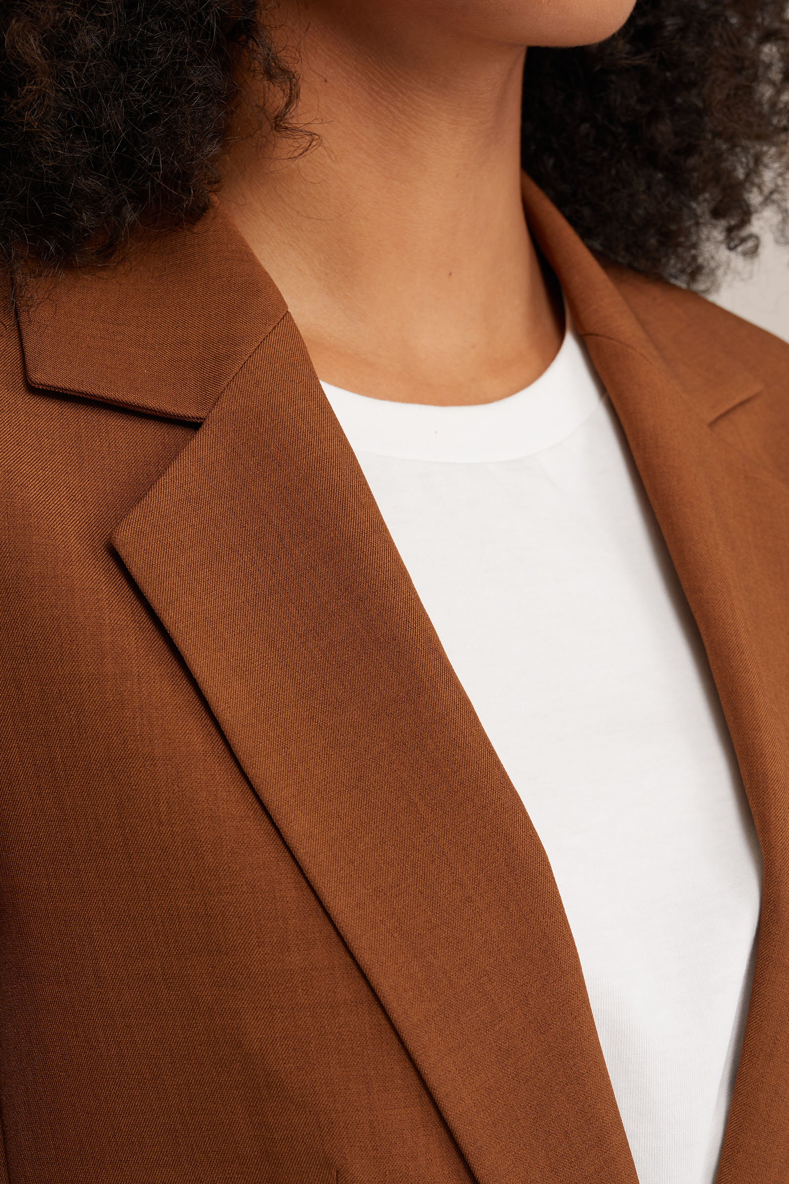 getailleerde blazer WE Fashion Roestbruin