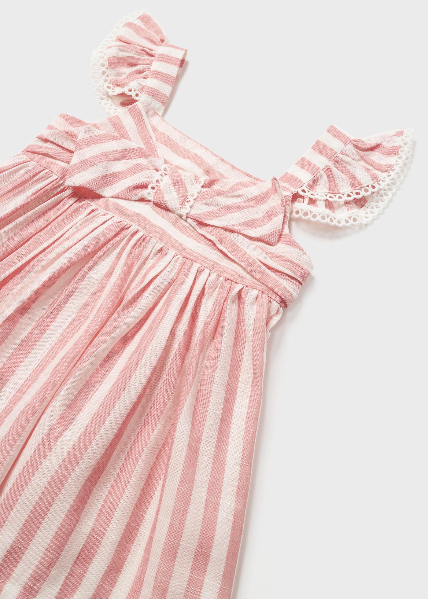 Vestido de bebê com capa de fralda estampada