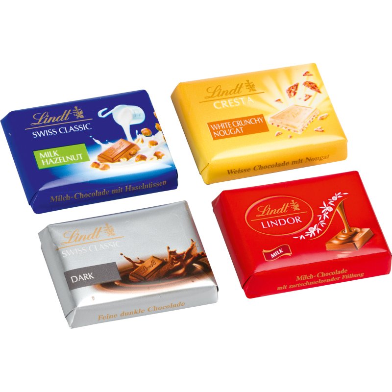Napolitains Swiss Premium Chocolate Lindt - Sachet de 1 kg - 154 pièces