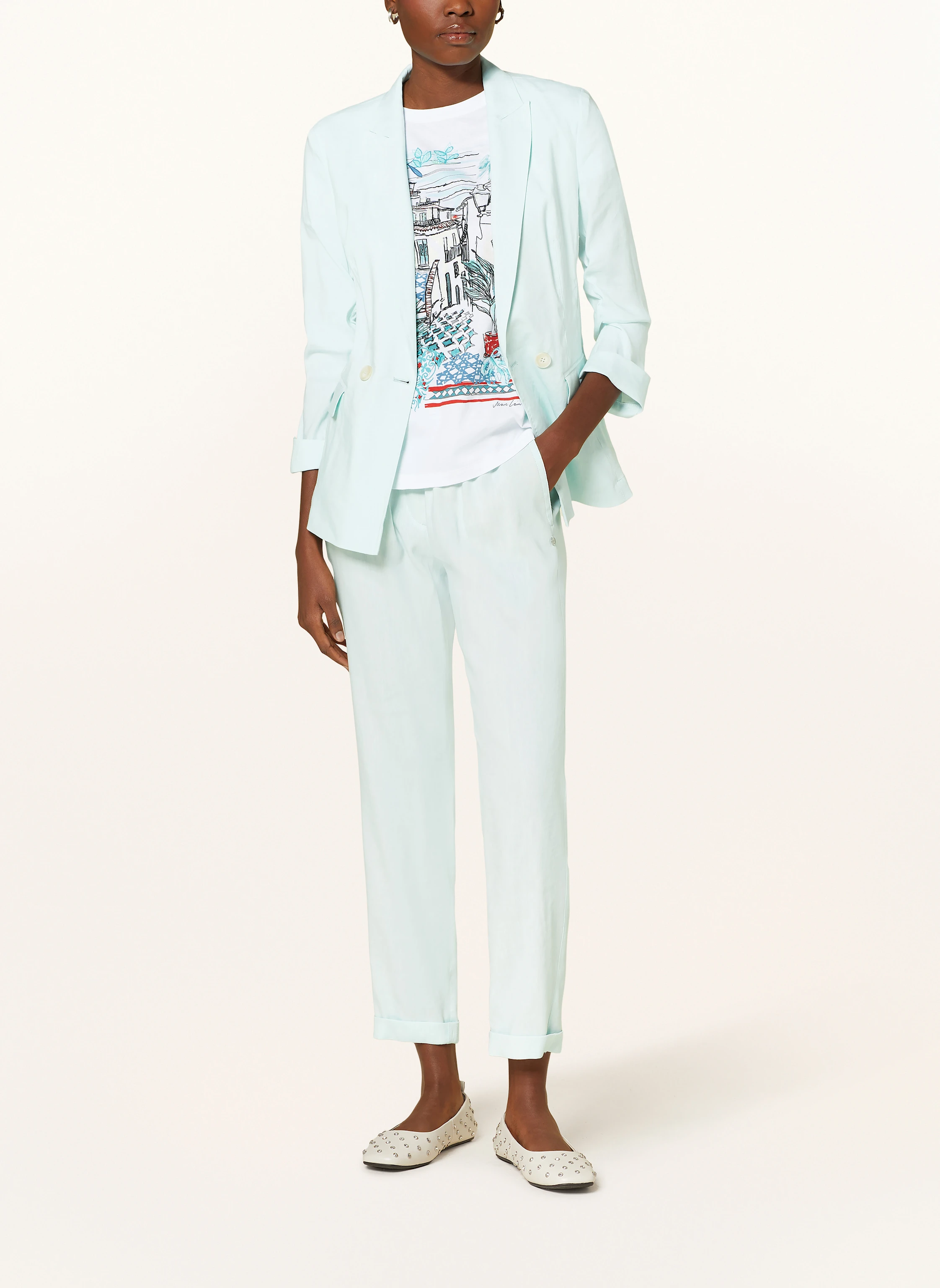 MARC CAIN Blazer mit Leinen