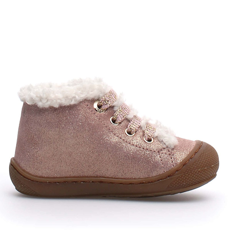 Naturino Naturino Cocoon Lallit Lacets Fourré Rose Brillant