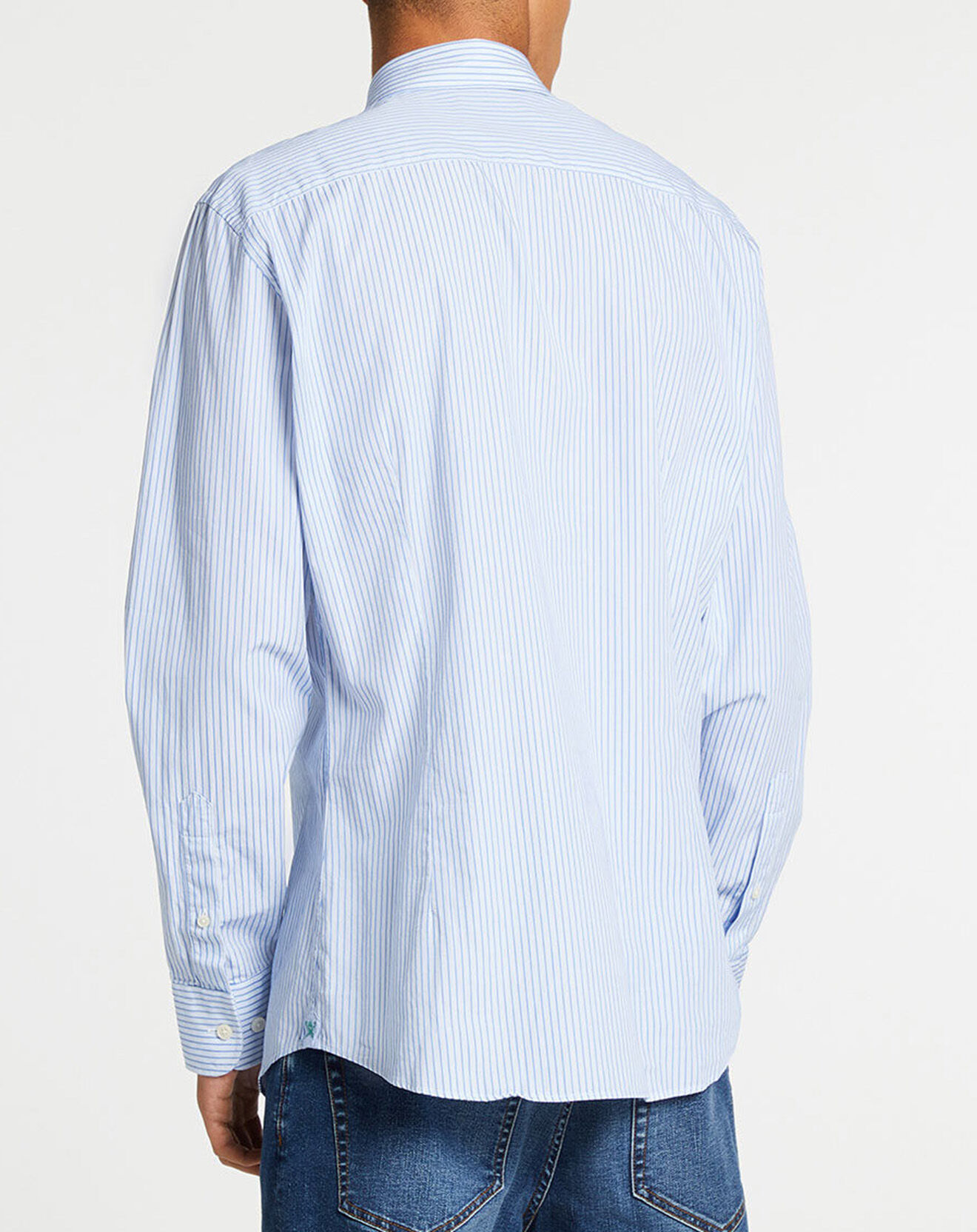 Hackett London Chemise Slim Fit à rayures  bleue