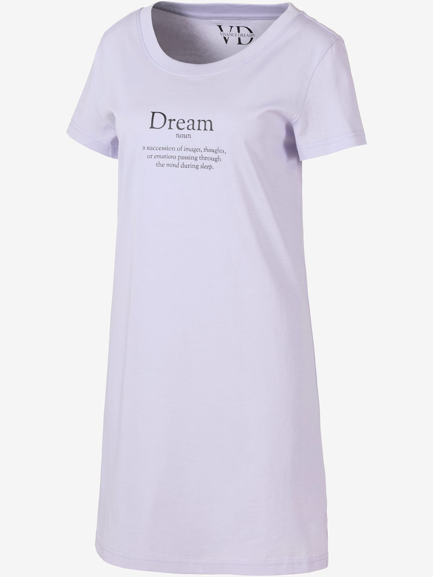 Chemise de nuit décontractée avec imprimé devant