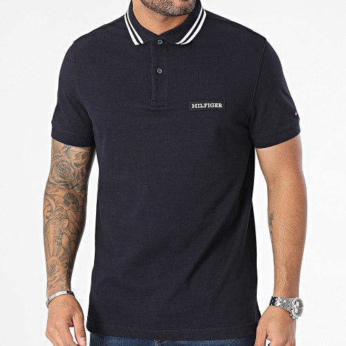 Polo Manches Courtes Monotype Badge 3583 Bleu Marine