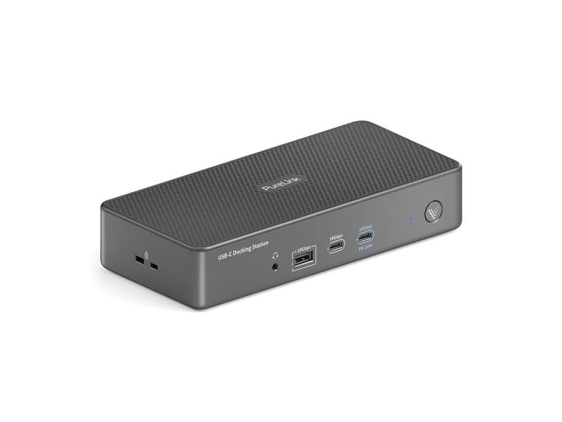 PureLink Dockingstation USB-C VL-D210DL Vuelogic Display Link Dock D210DL – Duales DisplayLink-Dock für den Schreibtisch - 4K-Unterstützung