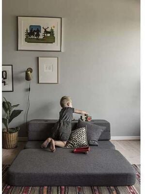 by KlipKlap 3 Fold Sofa XL, Blue Grey