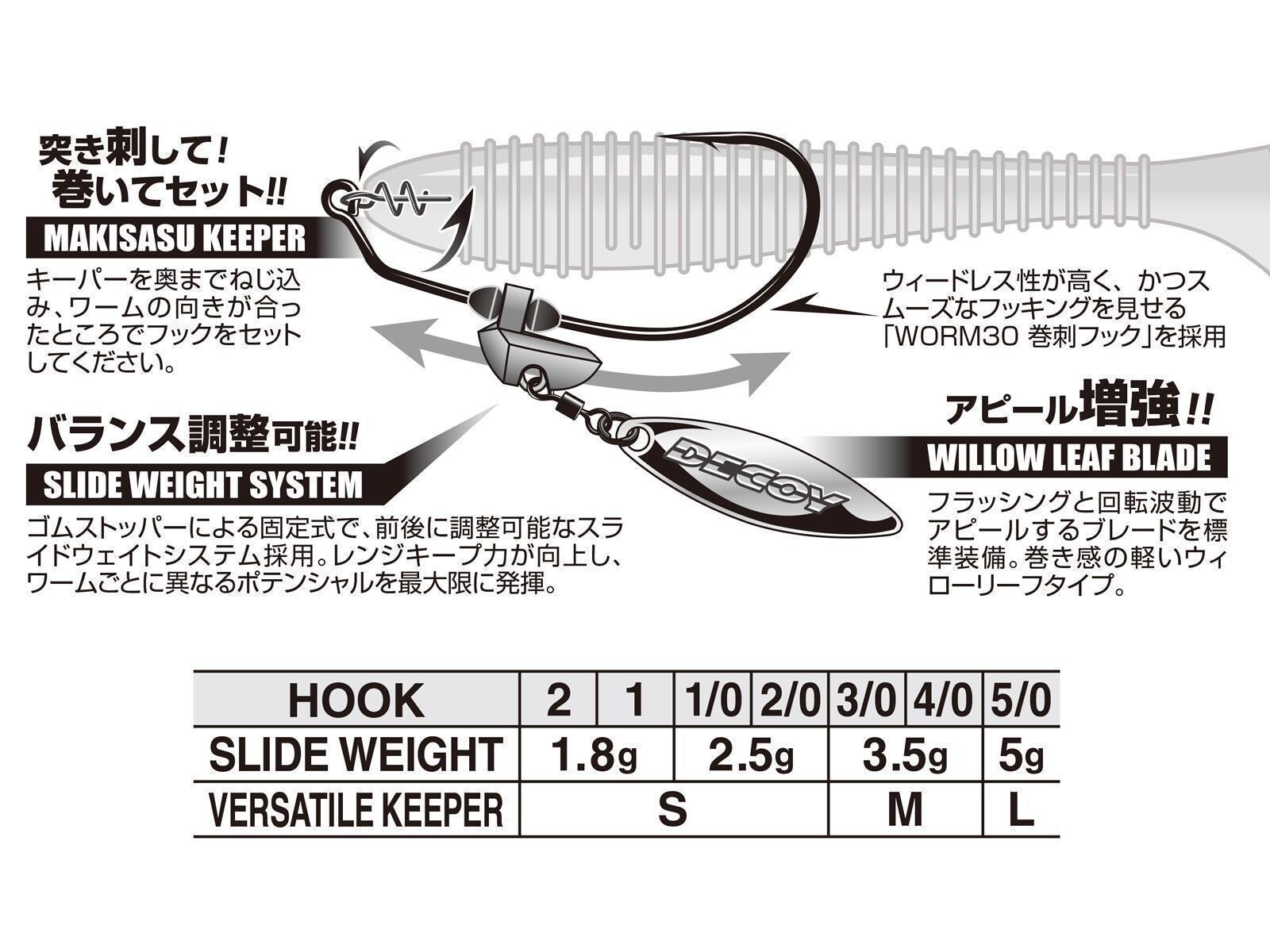 Makisasu Blade Gold Worm230G - Size 4/0 (3.5g)(DECOY)