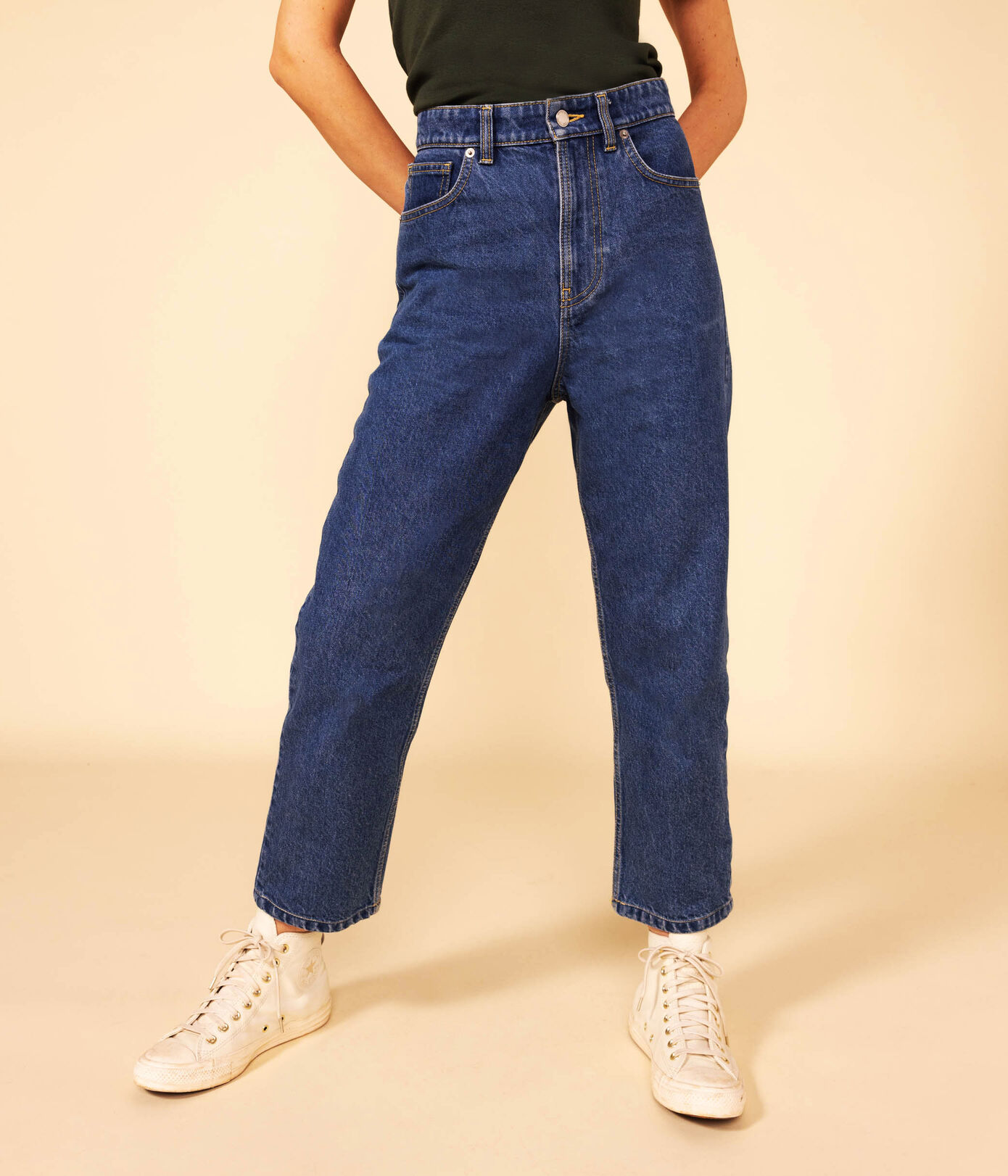 Jean responsable en coton Femme