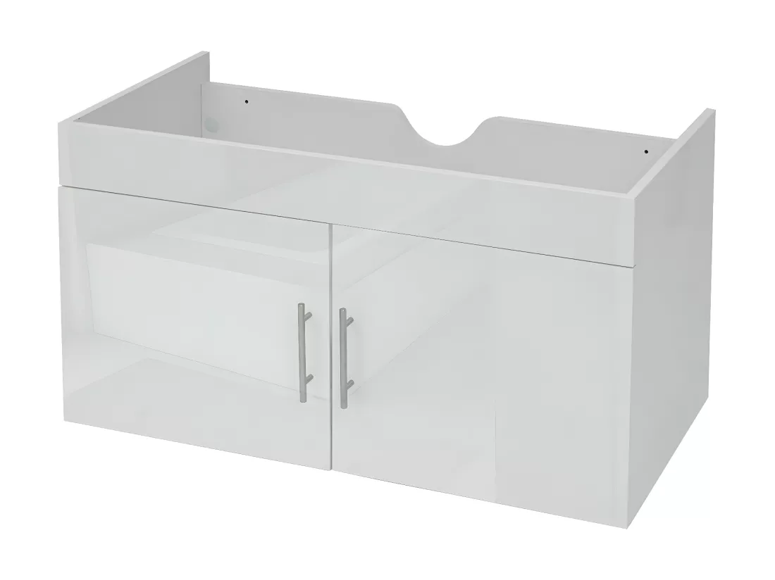 Meuble sous-lavabo MCW-D16, blanc