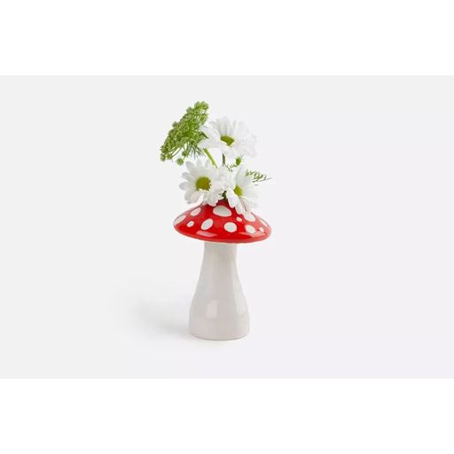 Doiy Amanita Svampe Vase, Rød/ Hvid