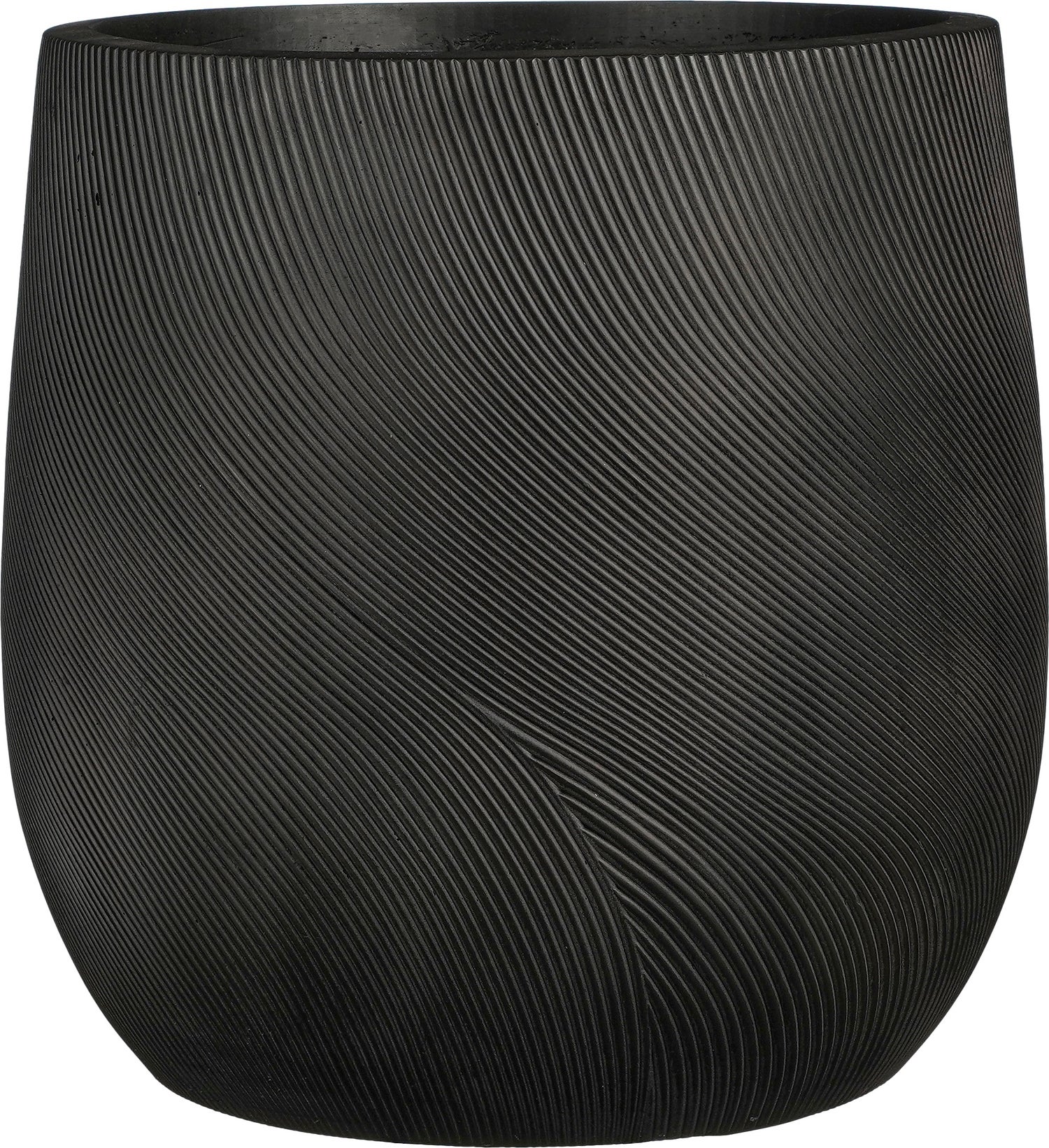 Mica Decorations bloempot Lima zwart D 44 H 44 cm