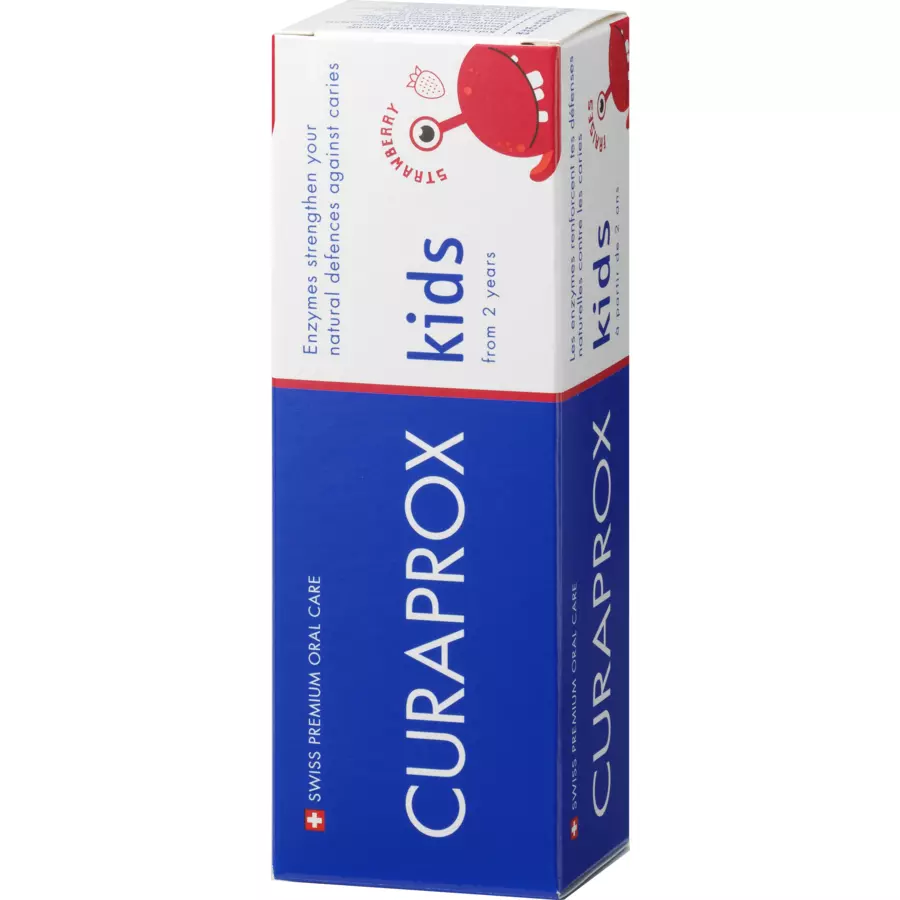 CURAPROX Kinderzahnpasta kids Erdbeere 950 ppm Fluorid 60ml ab 2 Jahre